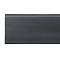 Плинтус HDPS Quadro с монтажной планкой 80 мм/ Черный Матовый